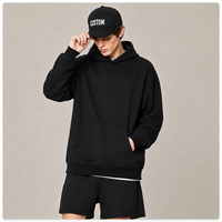 Ensemble de survêtement décontracté 2 pièces pour homme : sweat à capuche oversize en coton à épaules tombantes et short – Vente en gros OEM