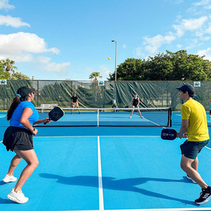 Revêtement de sol en PVC pour pickleball portable, professionnel, durable, pour l'extérieur, marquage des lignes de terrain, installation facile, emballé en herbe, tapis de sol - Product Image 5