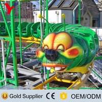 Manèges de parc d'attractions pour enfants Manege Track Train Caterpillar Mini Wacky Worm Roller Coaster Avec One-Stop Service à vendre
