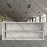 Vente chaude nouveau style rond de haute qualité location d'événements de mariage meubles de fête cadre blanc avec comptoir de bar en rotin naturel