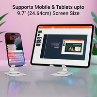 Accessoires de bureau : Support de téléphone portable de bureau robuste et pliable, compatible avec tous les mobiles