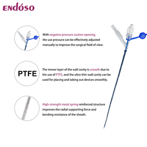 PTFE Material Hidrofílico Revestimento Descartável Ureteral Acesso Bainha com Serilização Fabricante Preço - Product Image 3