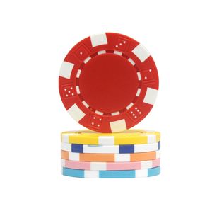 Jeu de jetons de poker ABS non nominés, petits jetons à six points avec plateau pour jeux de société - Product Image 3