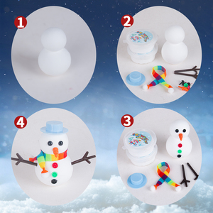 Arcilla para Hacer Muñecos de Nieve Navideños para Niños, Kit de Manualidades para Construir tu Propio Muñeco de Nieve, Juego de Modelado de Muñecos de Nieve - Product Image 6