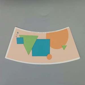 Abanicos de Papel C1S Estucados Personalizados para Vasos de Papel de Una Sola Capa para Alimentos, Impresión Flexográfica - Product Image 2