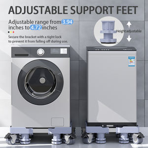 Commercio all'ingrosso della fabbrica frigo e lavatrice Stand mobile regolabile verticale lavatrice antiscivolo <span class=keywords><strong>piedi</strong></span> Trolley Stand - Product Image 5