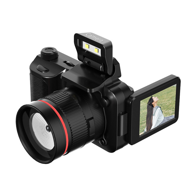 4K Digital Mini Vlogging Camera 16X Zoom 2.2 Inch IPS Flip Screen Night Vision High Video Creation Photography Video Recording