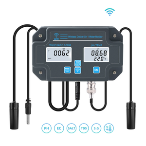 <span class=keywords><strong>Testeur</strong></span> de <span class=keywords><strong>pH</strong></span>, EC, TDS, ORP, température et salinité 6-en-1 <span class=keywords><strong>connecté</strong></span> en Wi-Fi avec application Tuya pour aquarium - Product Image 4