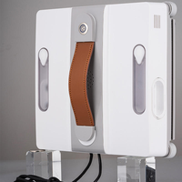 Robot Nettoyeur de Vitres Électrique à Moteur Sans Balais, Pulvérisation d'Eau 4 Directions, Entièrement Automatique, Contrôlé par Application, pour Vitres, Sols et Murs Domestiques - Offre Spéciale