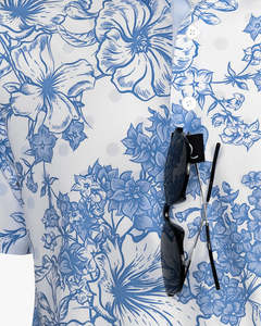 <b>Funny</b> Floral Custom Printed Golf for <b>Shirt</b> for Men Breathable Quick Dry High Quality Spandex/Cotton Sublimation for <b>Shirts</b> - Product Image 2