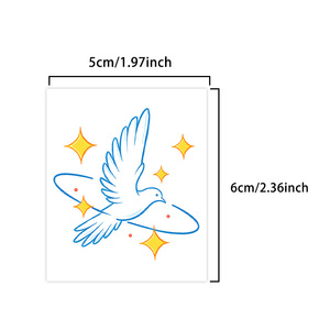 Tatuaggi colorati temporanei adesivi per tatuaggi <span class=keywords><strong>stelle</strong></span> e uccelli simpatici cartoni animati impermeabili adatti per braccia e gambe - Product Image 5