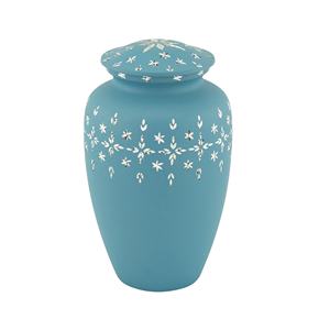 Urna de cenizas de Metal pequeña de calidad superior tallada a mano 4 en 1 Juego de recuerdos Diferentes colores MOQ bajo para el entierro de mascotas y bebés - Product Image 3