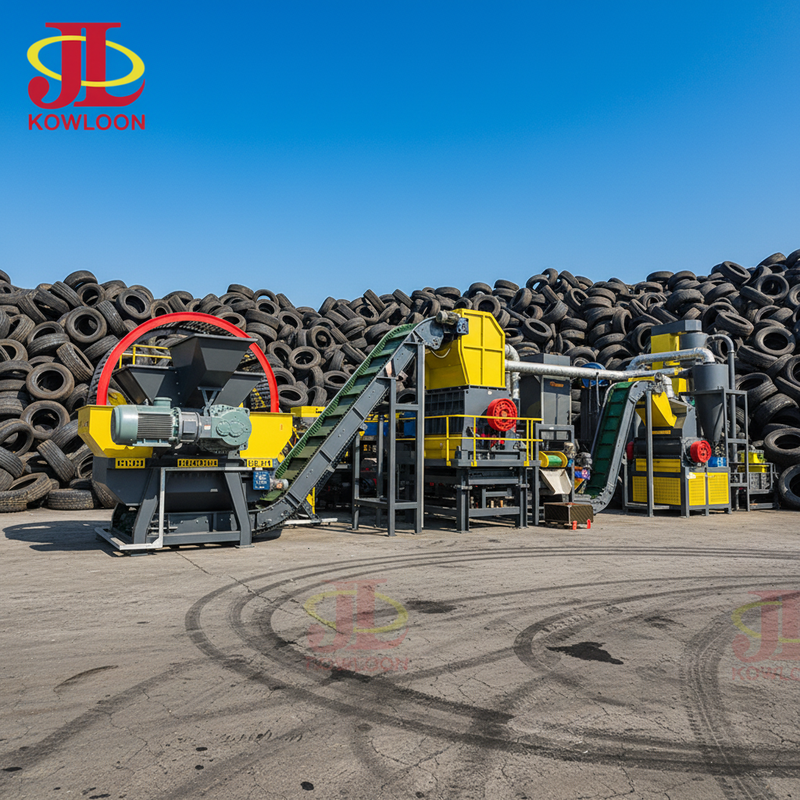 Professional Rubber Rotary Crusher Waste Tire
