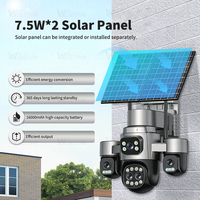 Cámara Solar Wistino de 5 Lentes, Sistema de Tarjeta SIM 4G, Vigilancia 24/7, Protección del Hogar, Detección de Movimiento, Cámara de Seguridad para Exteriores