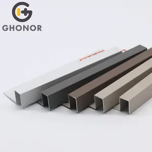 Bahan Konstruksi Bangunan D Profil Logam 60 Kamar Mandi Mewah Eccesseries Aluminium Dekorasi Profil Aluminium untuk Ubin Keramik