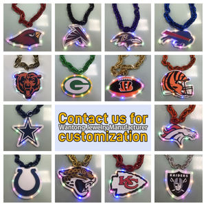 Collier à grande chaîne avec logo de l'équipe des Cleveland Browns (USA) pour fans, style Hip Hop, LED 3D en mousse EVA, bijoux de mode en gros - Product Image 2