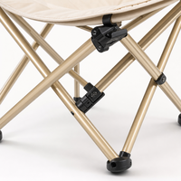 Chaise pliante ergonomique Oxford à coque rigide pour jardin, directement de l'usine, avec rembourrage et poche latérale