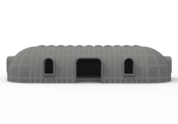 Maison en dôme en polystyrène expansé préfabriqué, chaude en hiver et fraîche en été, insonorisée, maison de luxe au bord de l'eau, cabane