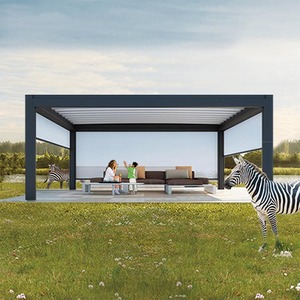 Stile europeo <span class=keywords><strong>Pergola</strong></span> in alluminio <span class=keywords><strong>Pergola</strong></span> Gazebo protezione UV struttura in acciaio per <span class=keywords><strong>balcone</strong></span> ambiente amichevole <span class=keywords><strong>Pergola</strong></span> - Product Image 1