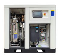 Compresseur d'air à vis sans huile 5,5 kW 7,5 kW 11 kW avec variateur de vitesse et moteur pour l'alimentation en air propre industriel