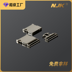 Boucle de sécurité réglable en alliage argenté de 50 mm de diamètre intérieur avec verrouillage automatique pour ceinture, sac à dos, vêtements et animaux de compagnie - Product Image 5