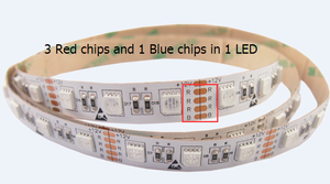 Iluminación para Cultivo <span class=keywords><strong>de</strong></span> Plantas <span class=keywords><strong>de</strong></span> 450nm a 665nm, 60led/m, DC12V y 24V, SMD5050, 19.2W/m, 14.4W/m para Plantas/Árboles, Vegetales/Flores/Césped/Botánica - Product Image 3