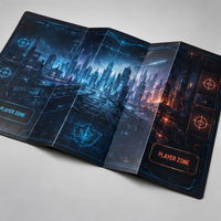 Jeu de cartes à collectionner TCG personnalisées avec design holographique UV, jeu de cartes à collectionner holographiques personnalisées avec pack de boosters en feuille métallisée