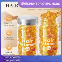 SADOER Capsules de sérum capillaire au miel et aux vitamines, après-shampoing nourrissant et hydratant, répare les cheveux secs et crépus