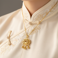 Collier pour amoureux en cuivre micro-incrusté de zirconium de luxe léger, plaqué or véritable, simple et élégant, pour femme