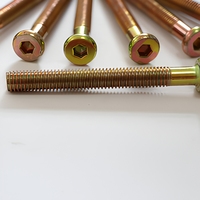 Zinc Plated Flat Head Hex Socket Bolt Iron Carbon Steel M6 Metric Grade 4.8 Fastener for Furniture Assembly