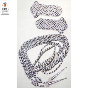 Aiguillette ชุดเดรสสีทองเมทัลลิกสีทองปลายชุบทองแบบเรียบสำหรับชุดเครื่องแบบสายรัดเสื้อคลุมอุปกรณ์ป้องกันภัยส่วนบุคคล - Product Image 5