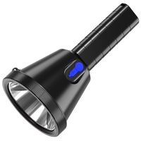 Lampe de poche LED d'extérieur avec batterie au lithium intégrée, projecteur portatif super lumineux, torche multifonctionnelle haute puissance pour le camping