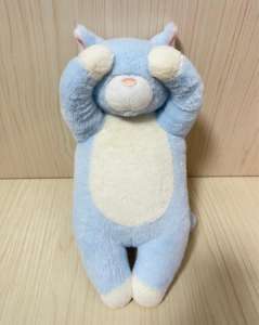 Peluche apaisante de 8 pouces, jouet en peluche courte à yeux couverts, unisexe, rembourrage en coton PP, jouet d'histoire, cadeau d'anniversaire - Product Image 1