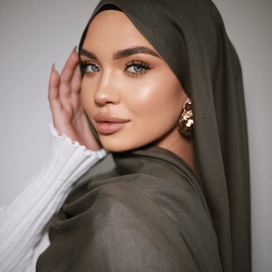 2025 bambú Premium transpirable liso viscosa Modal sarga peso ligero algodón tejido Modal <span class=keywords><strong>Hijab</strong></span> bufanda - Product Image 4