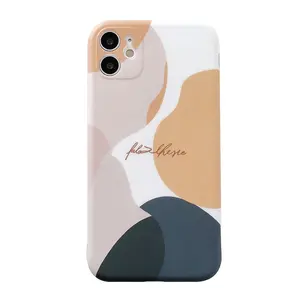 Fashion Customization Han Wenyi Hits The Wind Morandi Color Frosted Precision Hole IMD Cover Cell Phone Case