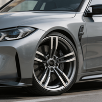 Jantes Bku Forgées 437m pour BMW G80 M3 G87 M2 G82 M4 CS G20 F10 G22 G30 G21 18 19 20 Pouces Gris Anthracite Usiné Alliage 5x112