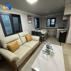 Maison préfabriquée extensible personnalisable de 1 à 3 chambres, moderne, écologique, à économie d'énergie, atelier/bureau blanc/bleu - Product Image 6