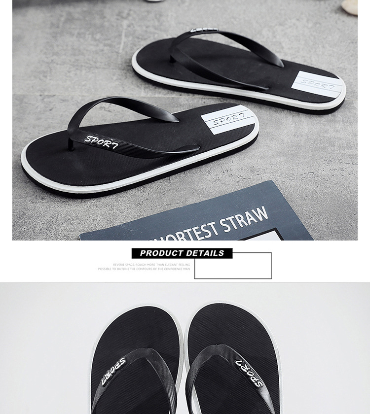 Summer Outside Flipflops Men PVC Shoes Non-slip Flip Flops Boys Bedroom Slippers Wholesale