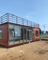Maison conteneur pliable en acier préfabriqué, design moderne, pour villa/maison de retraite/bureau/boutique/restaurant