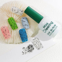 Esmalte de Gel para uñas, laca de Gel híbrido UV, con carcasa de huevo, Base transparente, efecto de punto negro, Nail Art japonés, 12ml
