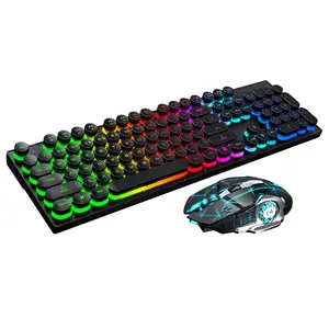 无线游戏键盘RGB彩虹背光电脑rgb键盘鼠标游戏键盘鼠标耳机组合套装