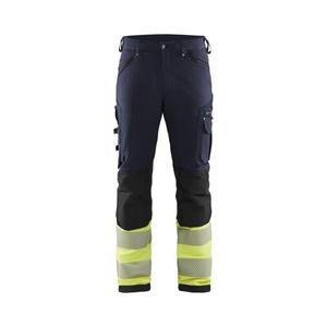 BLAKLADER - 119316428933D112 Pantalon haute visibilité extensible sans poches à clous Bleu marine/jaune HI-VIS WORKWEAR - Product Image 1