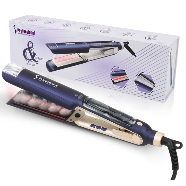 KangRoad Manufacturer Wholesale Lisseur Vapeur Professional Infrared Flat Iron Electric Steam Hair Straightener