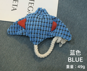 Juguete marino para perros para aliviar el aburrimiento, resistente a mordidas y para moler los dientes, muñeco para perros con sonido. - Product Image 3