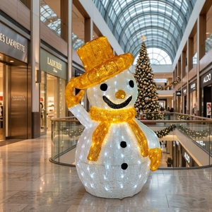 Reallife Taille Colle Bonhomme De Neige Vacances Décoration Intérieure/Extérieure LED Paysage 200w 24v 3D LED Motif Lumière - Product Image 4