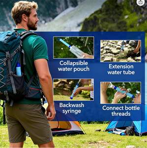 Purificador de Agua de Emergencia Portátil Ultraligero y Duradero, Sistema de Filtro de Agua para Actividades al Aire Libre y Campamento - Product Image 6