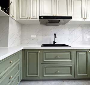 BALOM Customized Wooden Kitchen Cabinets Ready to Assemble Lightweight Storage <b>Cupboards</b> for Small Kitchen Renovation - Product Image 2