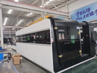 Macchina da Taglio Laser a Fibra CNC di Grandi Dimensioni 1-8kW per Lamiera 2000x4000mm Cypcut AI Yaskawa Hiwin BMP PLT