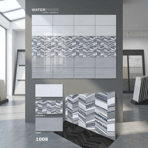 Carreaux muraux indiens japonais émaillés 30x60cm 12x24 Digital Glossy pour salle de bain extérieure Finition mate-Meilleur prix de l'entreprise - Product Image 5