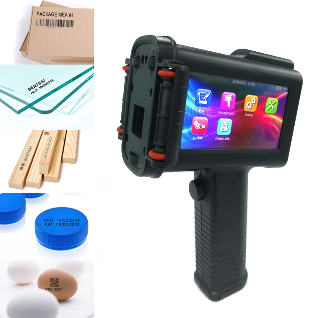 HITEK Multifunction Industrial 6105 Handheld Inkjet Printer for Code Solution QR Code Barcode Text and Date Time